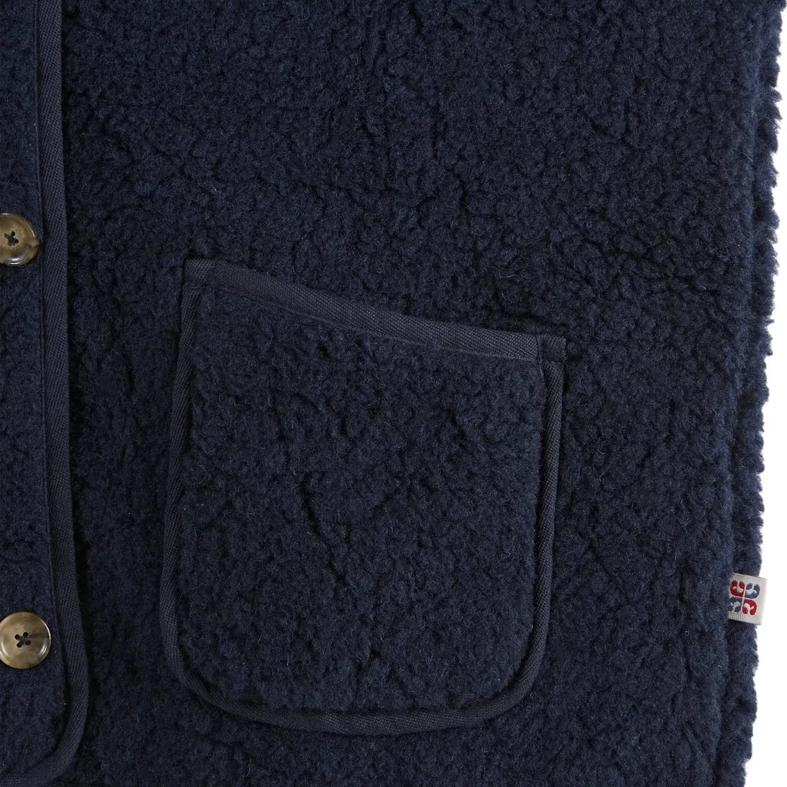 Emile et Ida - Eclat Sleeveless Jacket | Navy