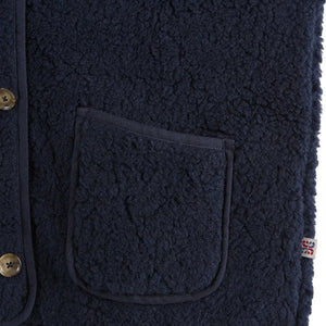 Emile et Ida - Eclat Sleeveless Jacket | Navy