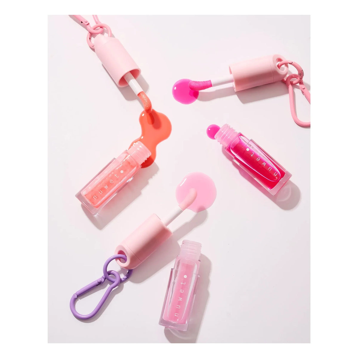 Inuwet - Cherry Berry Lip Oil Keychain | Pink