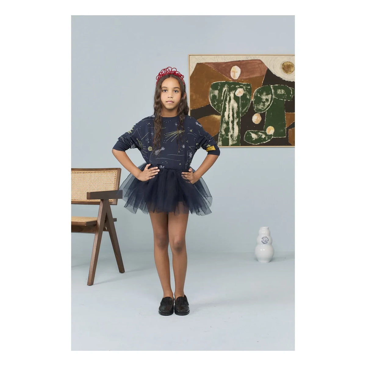 The Animals Observatory - Doxiepoo Tulle Skirt | Navy