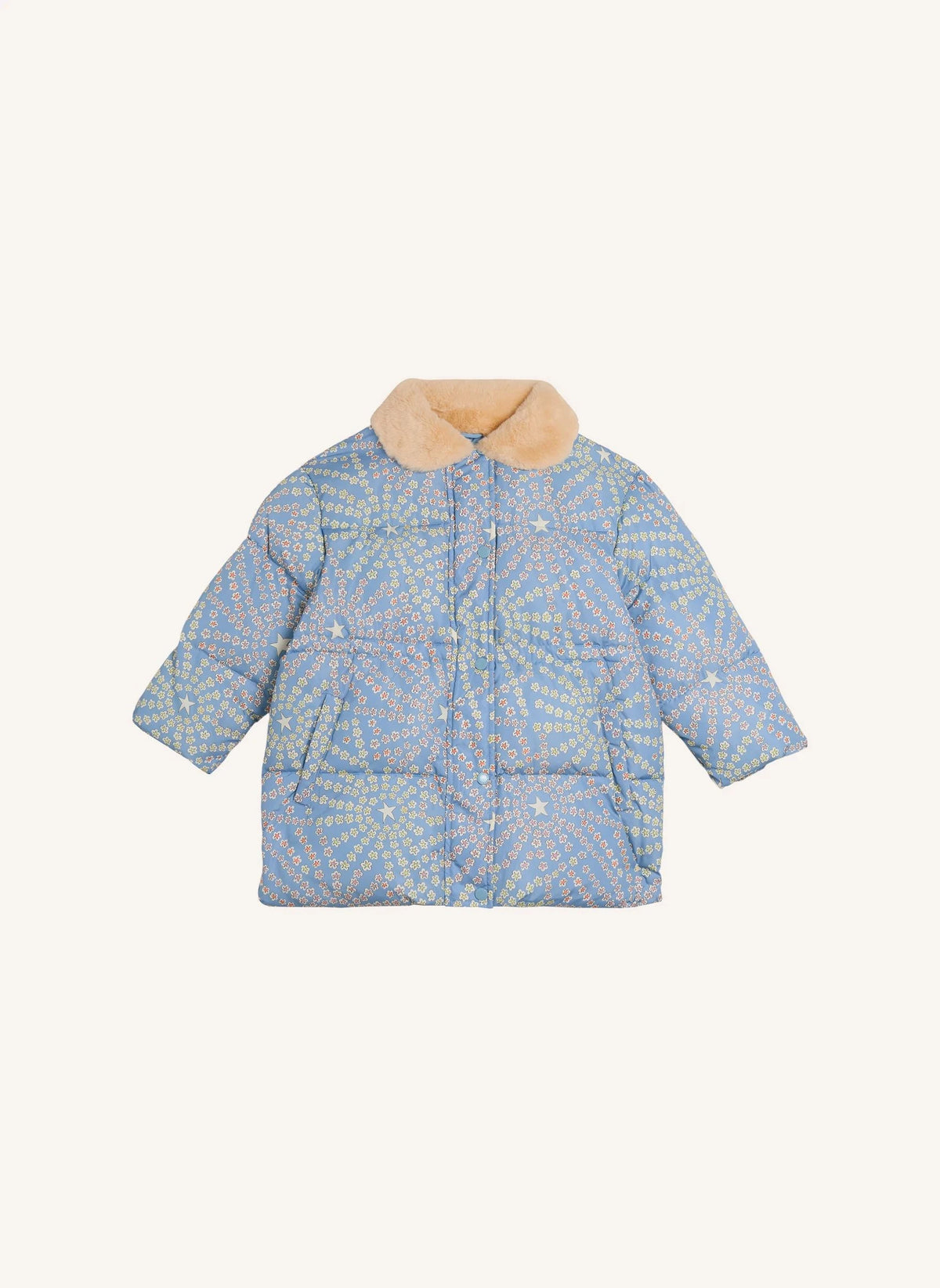 Stella McCartney Kids - Star Puffer Jacket | Light Blue