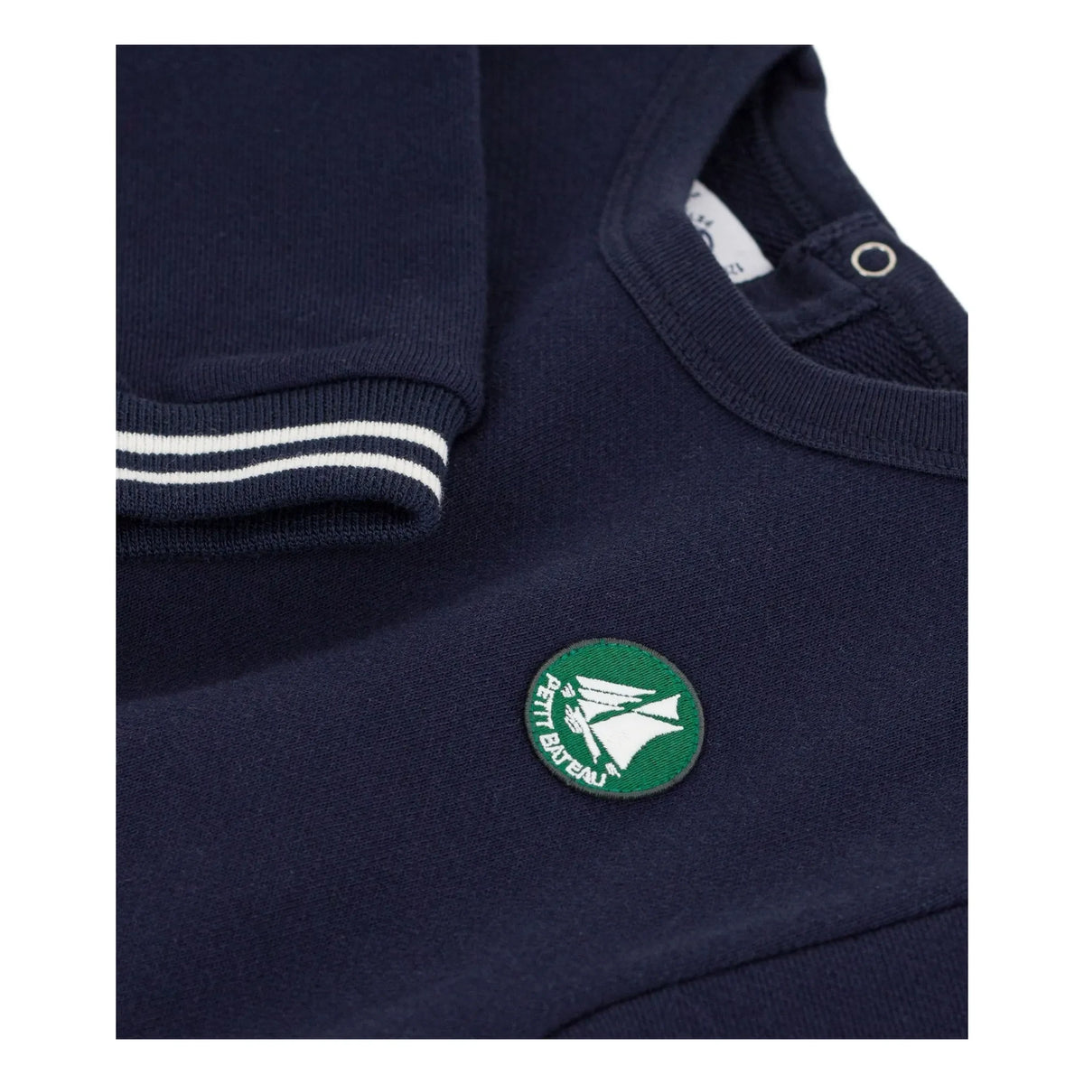 Petit Bateau - Badge Sweat Organic Cotton | Navy
