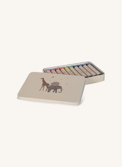 Konges Sløjd - Natural wax crayons - Pack of 10 | Beige