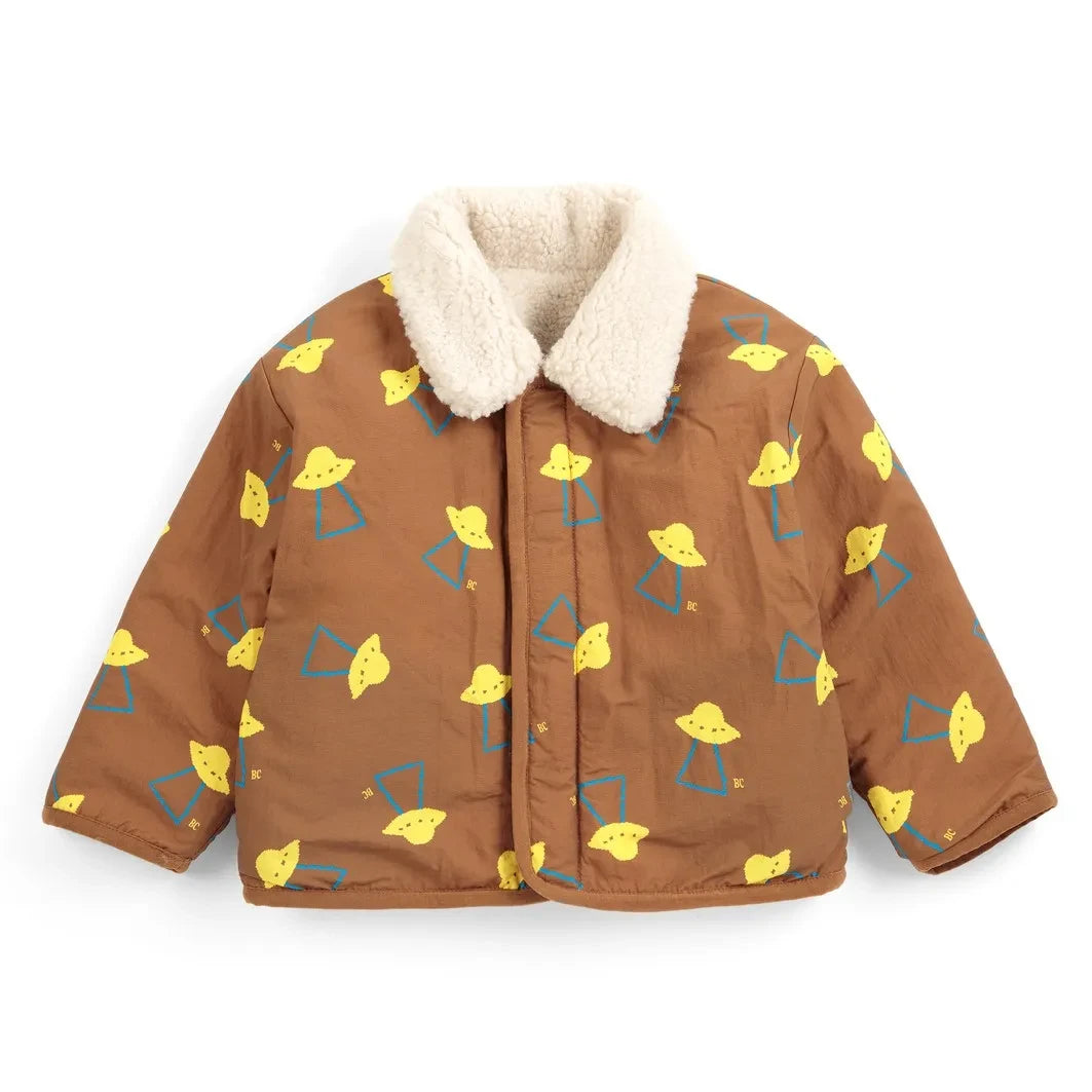 Bobo Choses - Baby Reversible Sherpa Jacket Made from Recycled Fibers | Brown