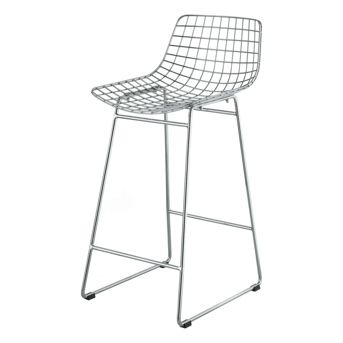 HKliving - Metal Bar Stool | Chrome