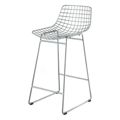 HKliving - Metal Bar Stool | Chrome