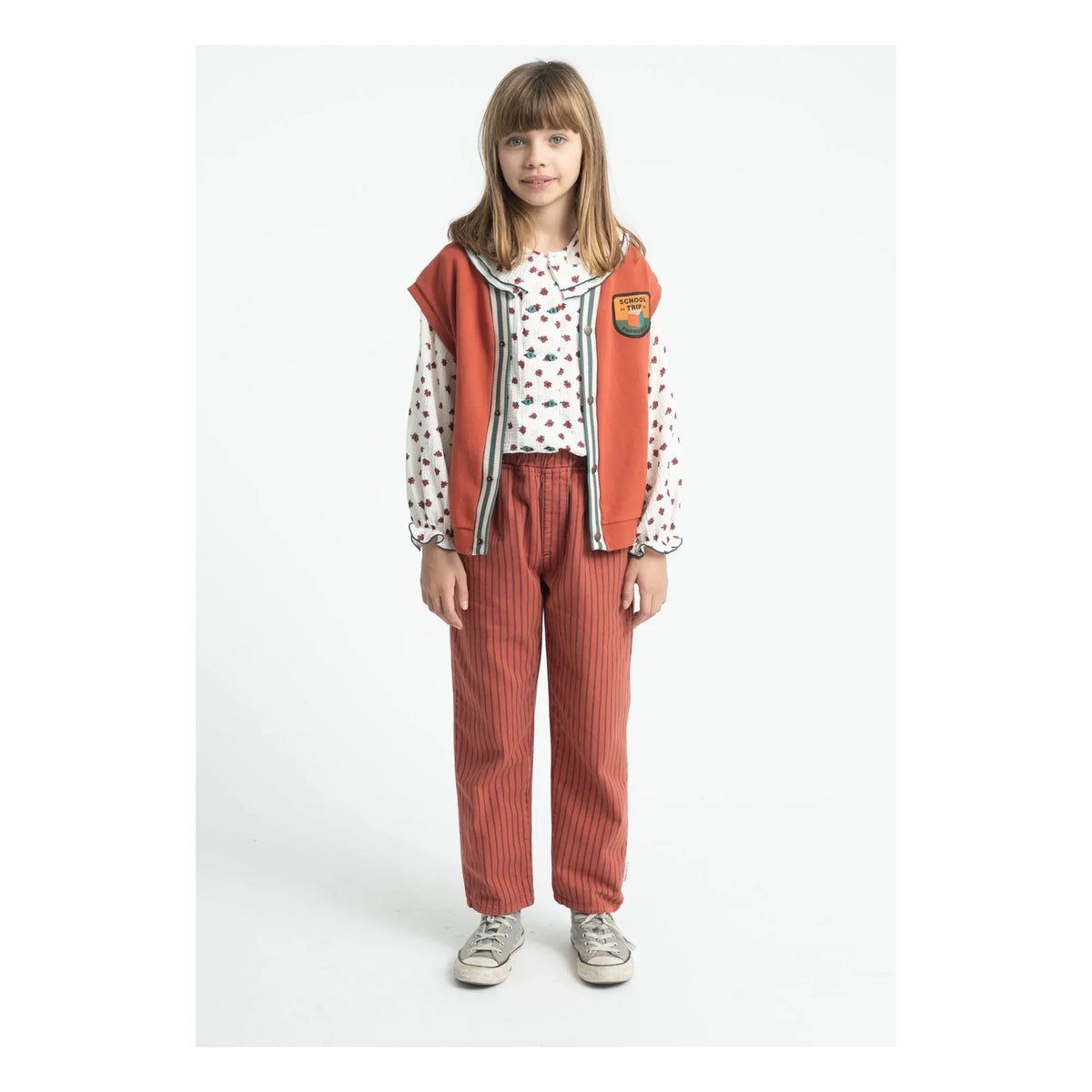 Piupiuchick - Striped Pants | Orange