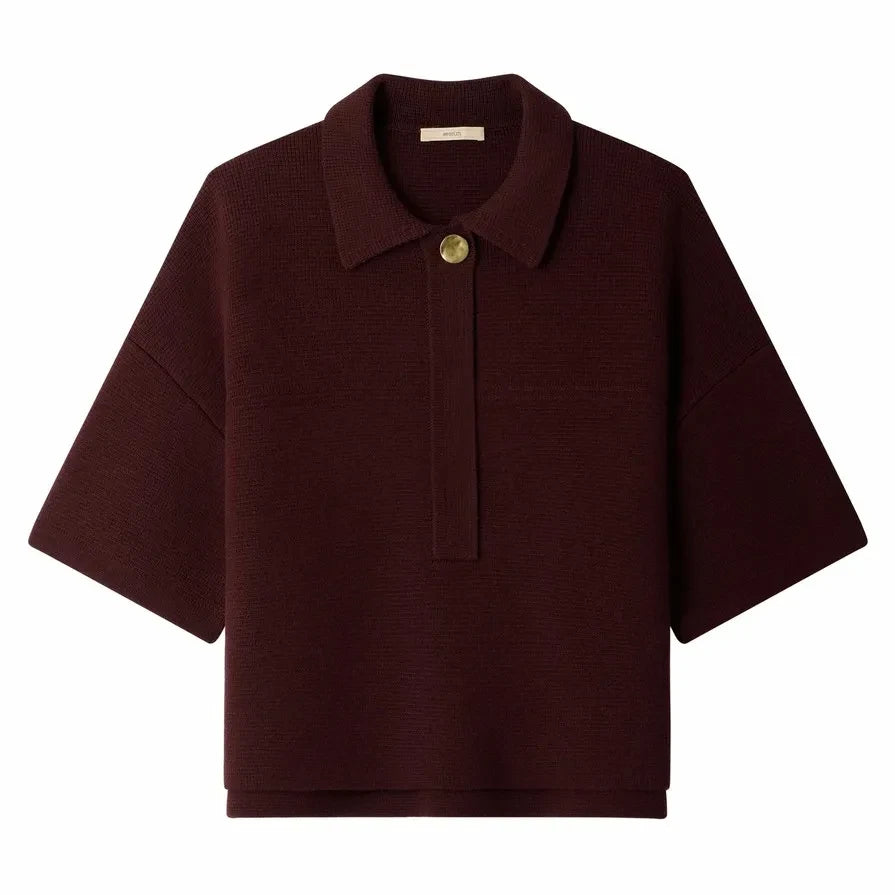 Sessùn - Rigel organic cotton polo shirt | Plum