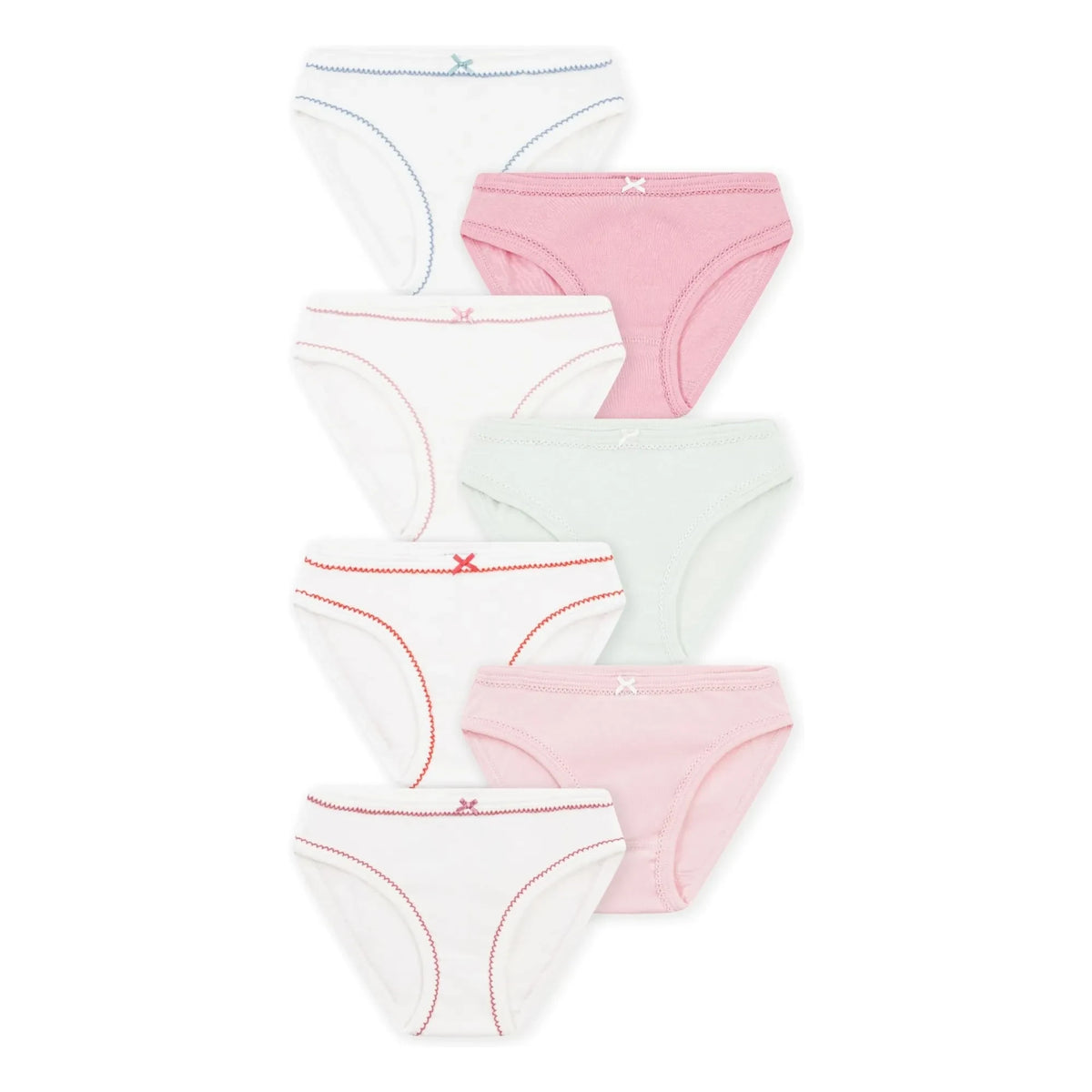 Petit Bateau - 7-Pack Organic Cotton Briefs | Pink
