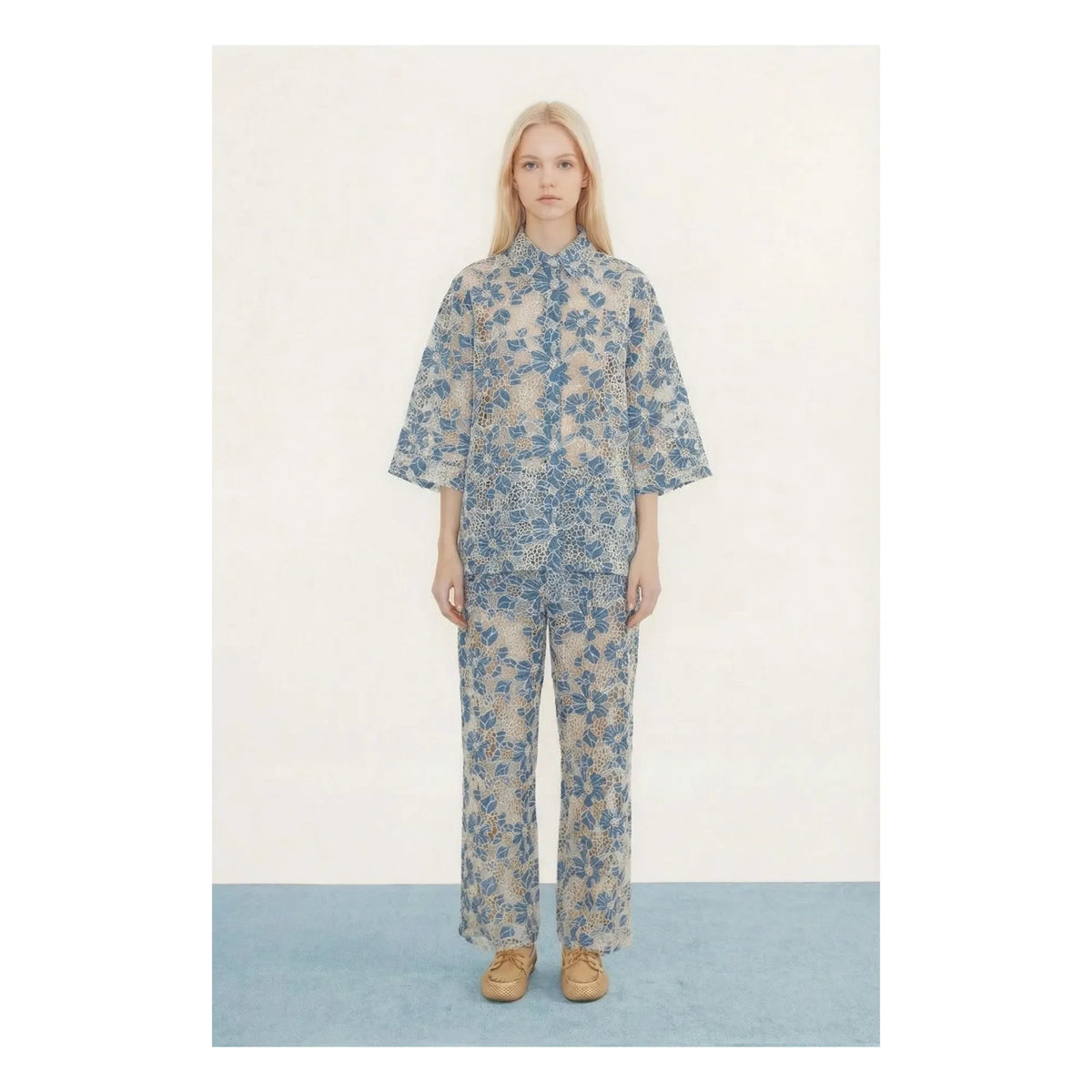 The Tiny Big Sister - Cotton Pants | Blue