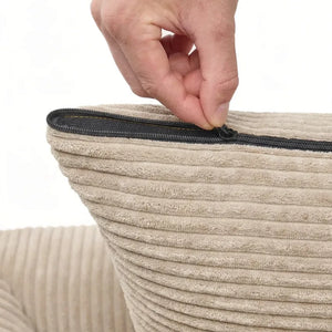 Cafide - Snozy Velvet Dog Bed | Beige