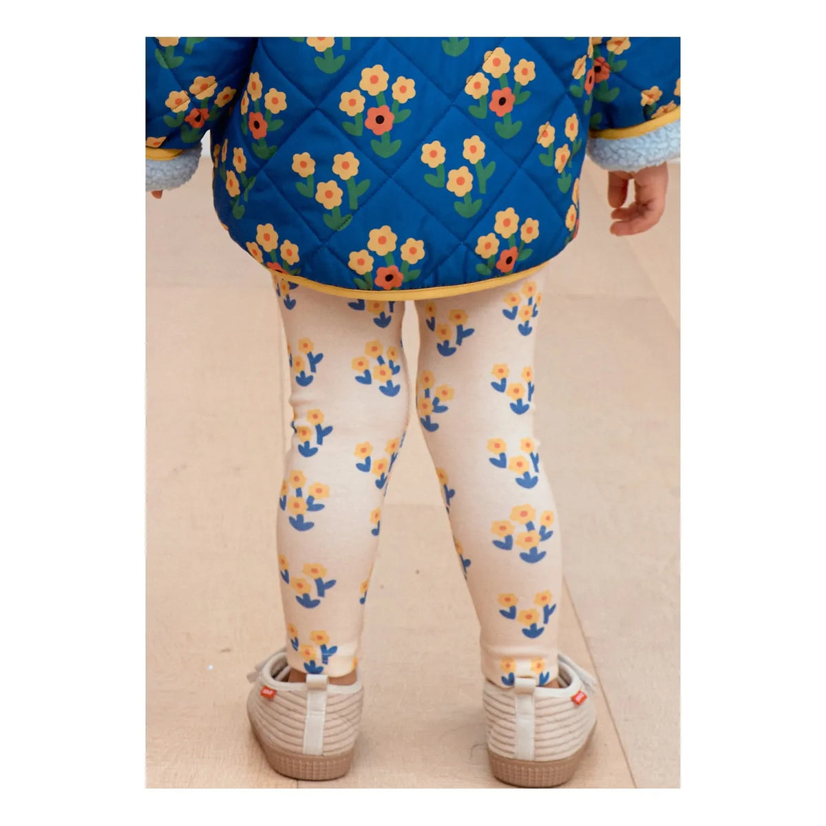Petit Stella - Flower Pattern Leggings | Cream