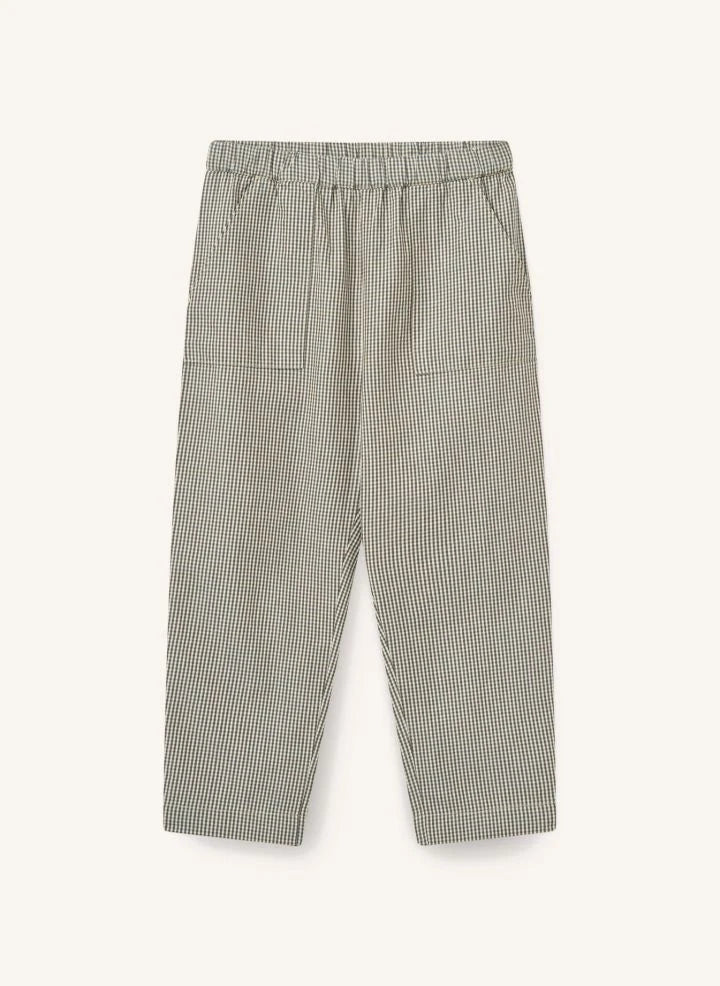 Copenhagen Colors - Organic Cotton Checked Pants | Brown