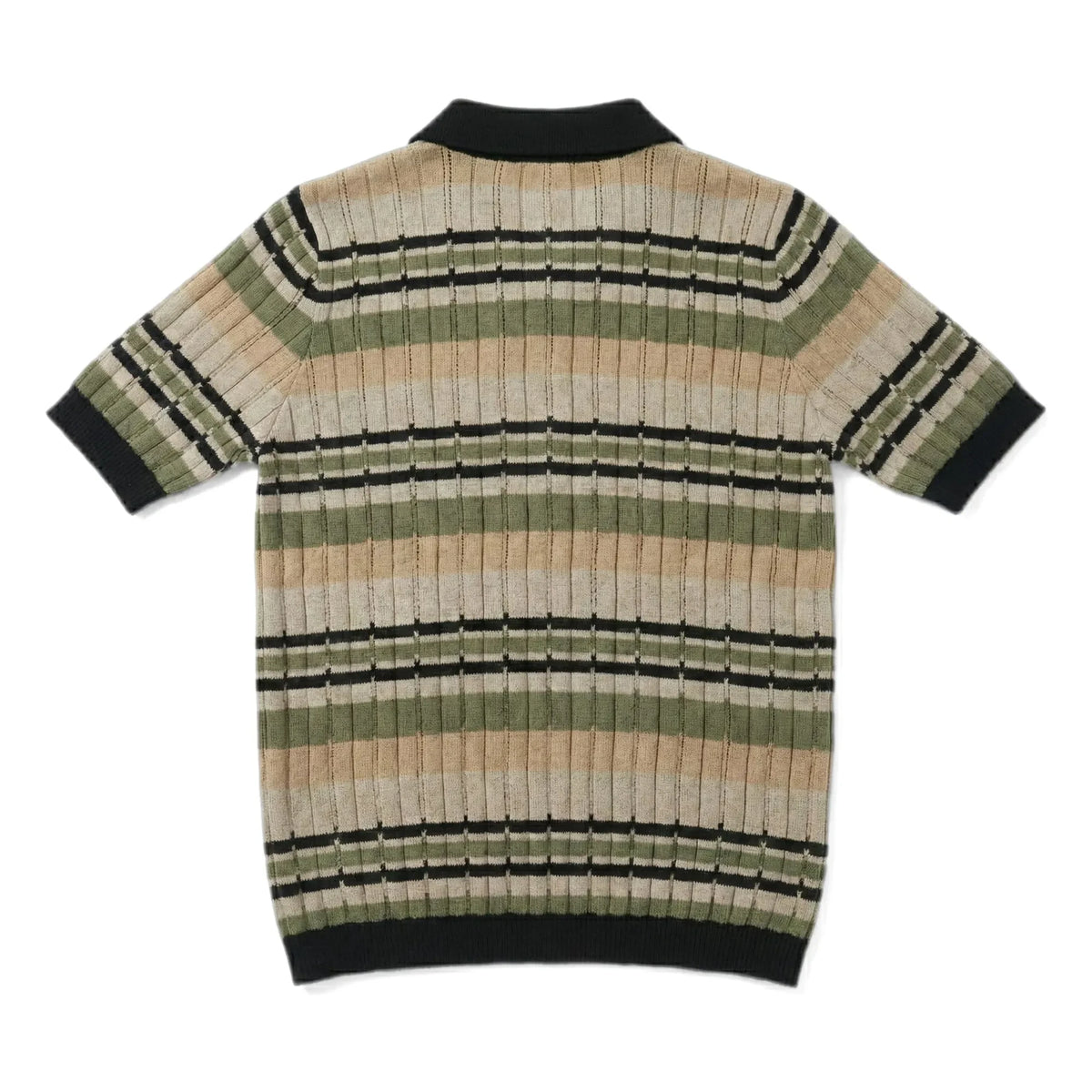 Smallable Woman - Selma Striped Polo Neck T-shirt | Iced Brown
