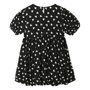 Rylee + Cru - Pink Hearts Dress | Black
