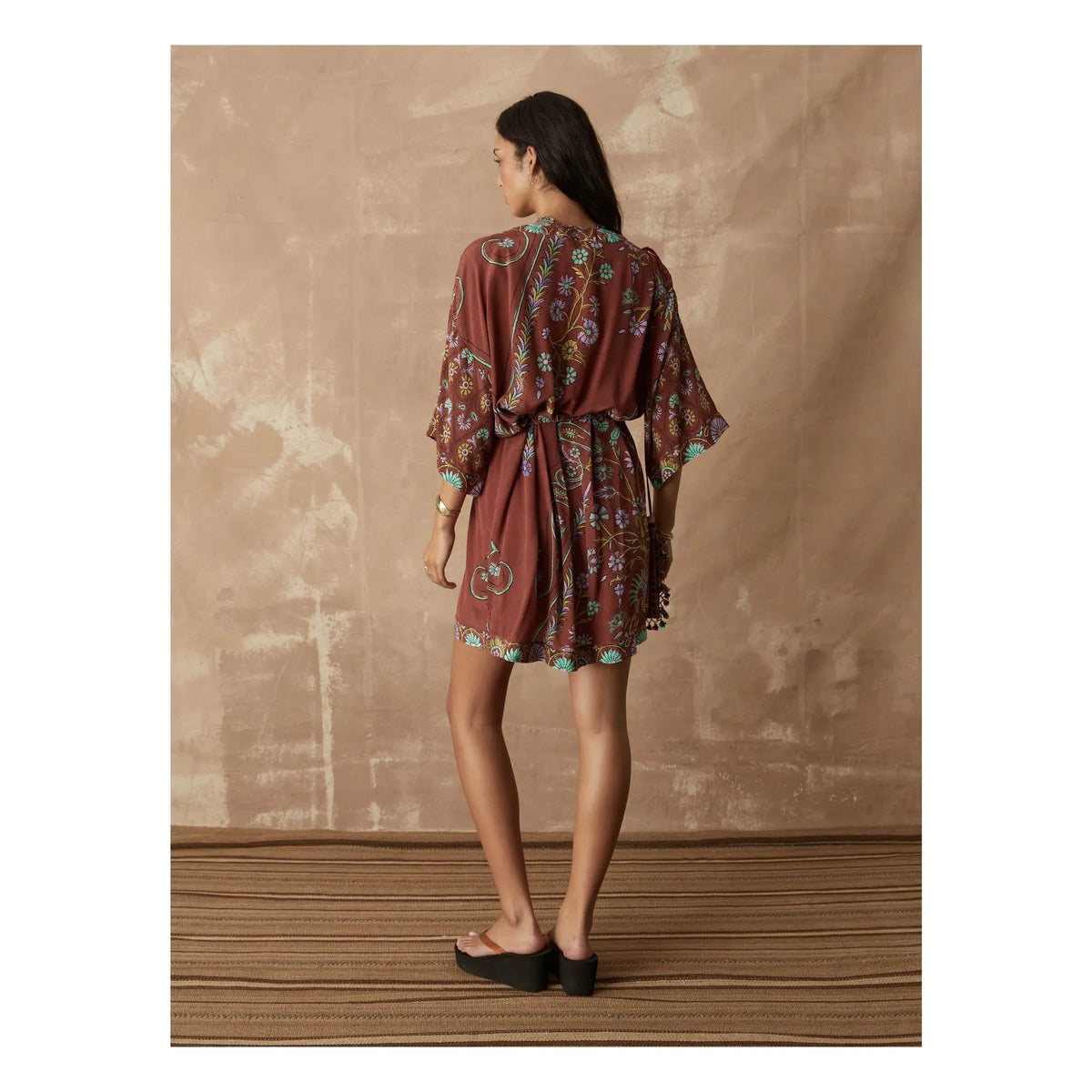 Boteh - Darjeeling Silk Dress | Mocha