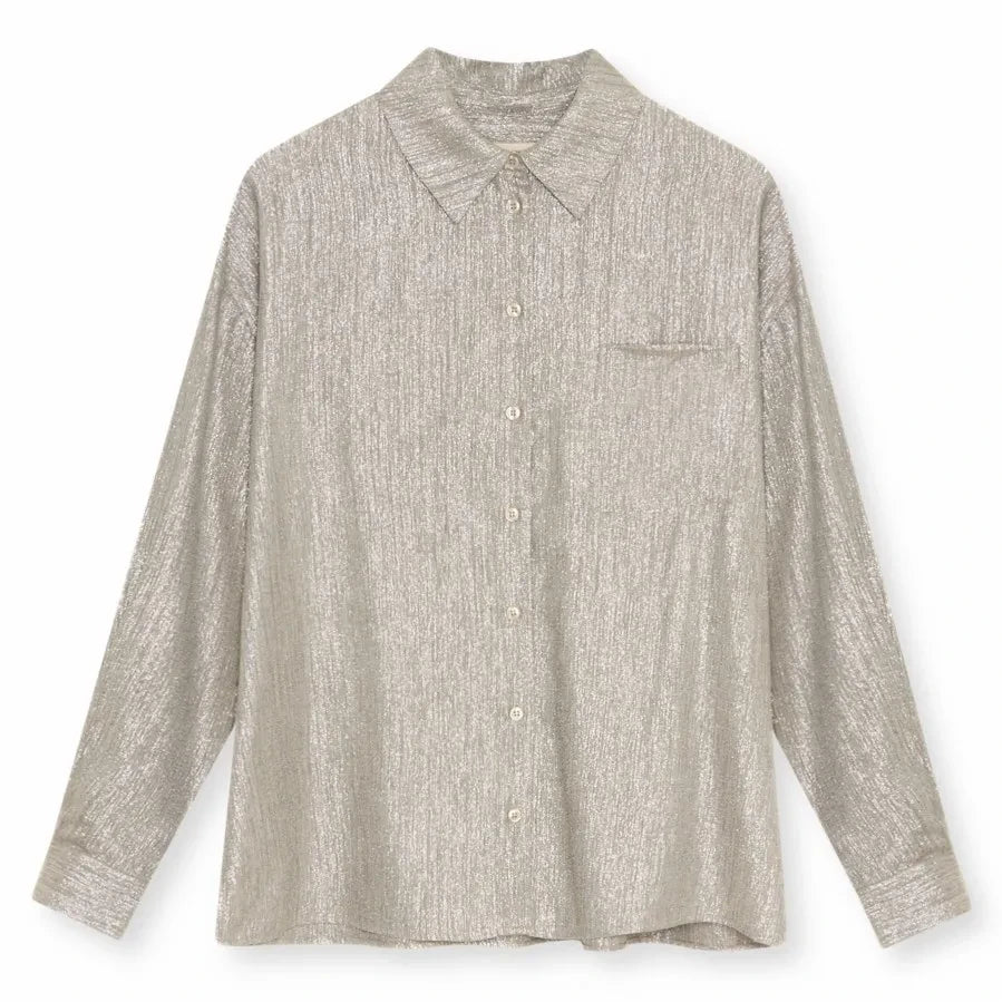 the new society - Iris shirt | Silver