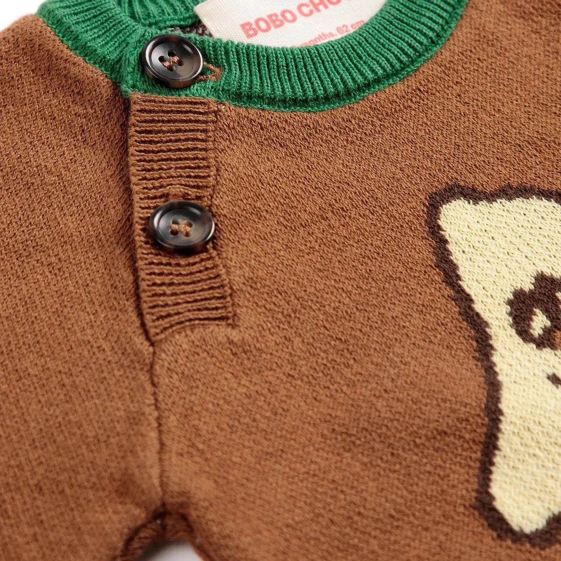 Bobo Choses - Organic Cotton Mushroom Sweater | Brown