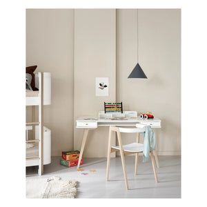 Oliver Furniture - Wooden Table and Chairs, 66 cm | White
