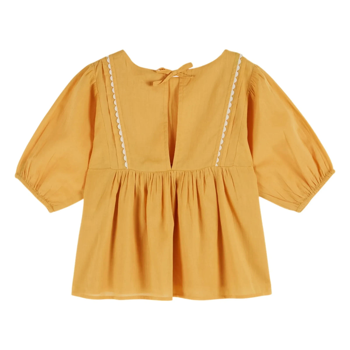 Emile et Ida - Yellow Ruffled Blouse