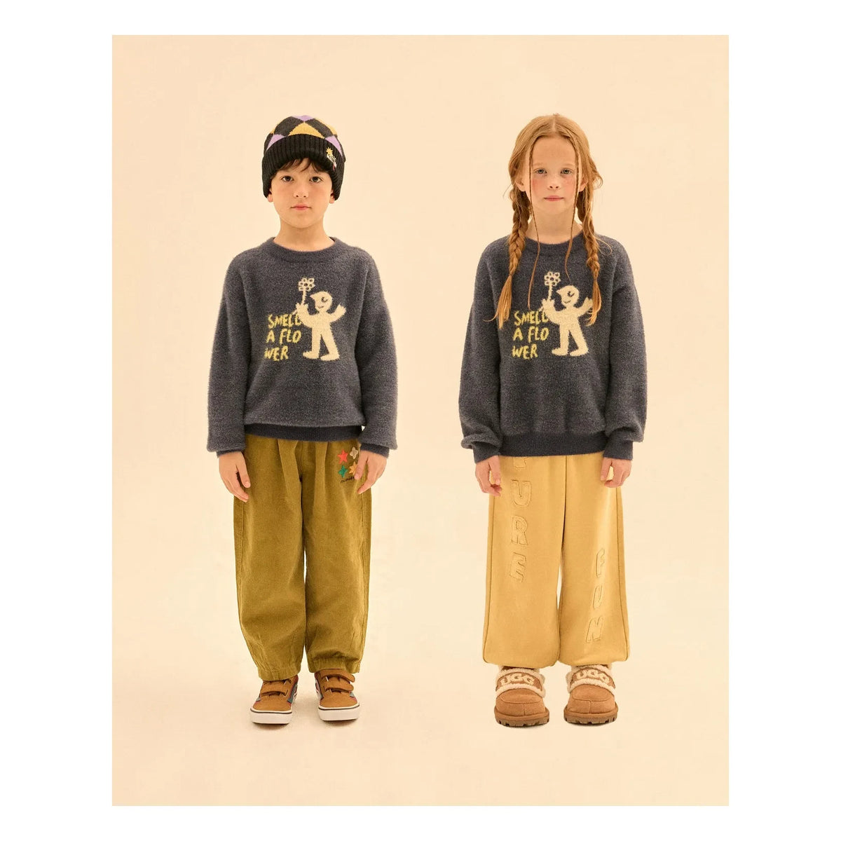 Jelly Mallow - Smell A Flower Sweater | Navy