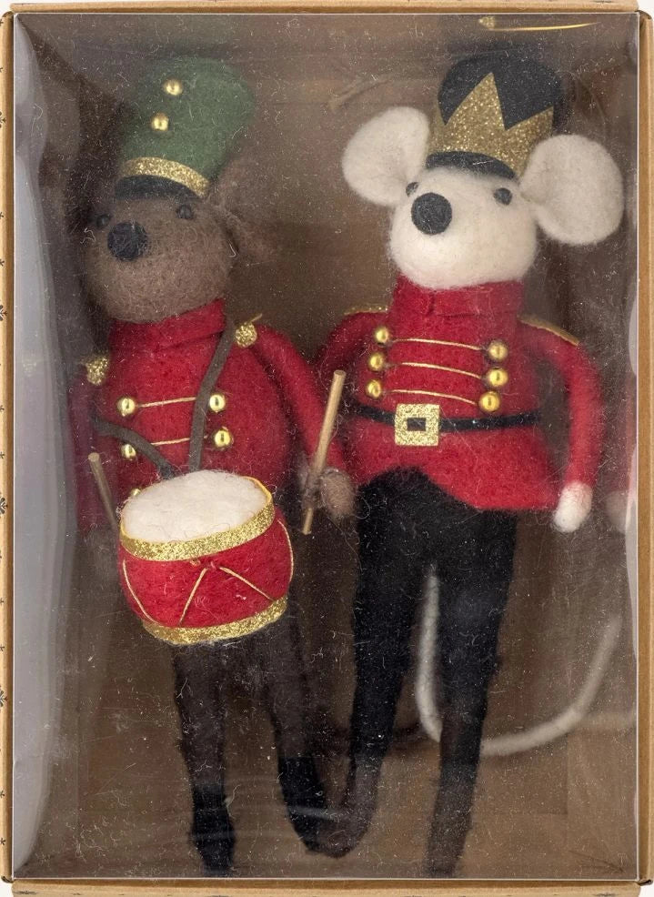 Bloomingville - Peo Christmas Ornaments - Set of 2 | Red