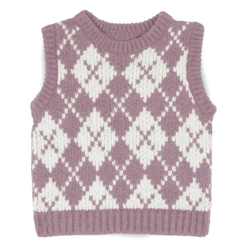 Mipounet - Dina Sleeveless Sweater | Pink