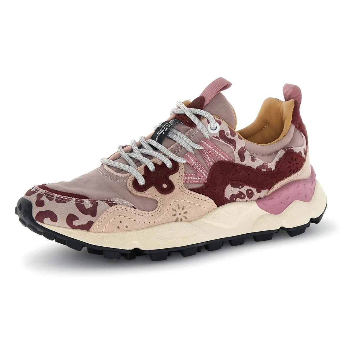 Flower Mountain - Yamano 3 Cow Velvet Sneakers | Pink