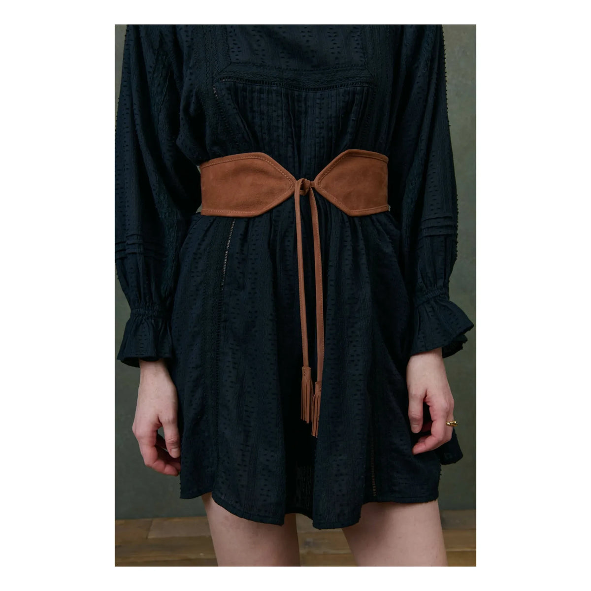 Louise Misha - Lauren organic cotton dress - Women's collection | Black