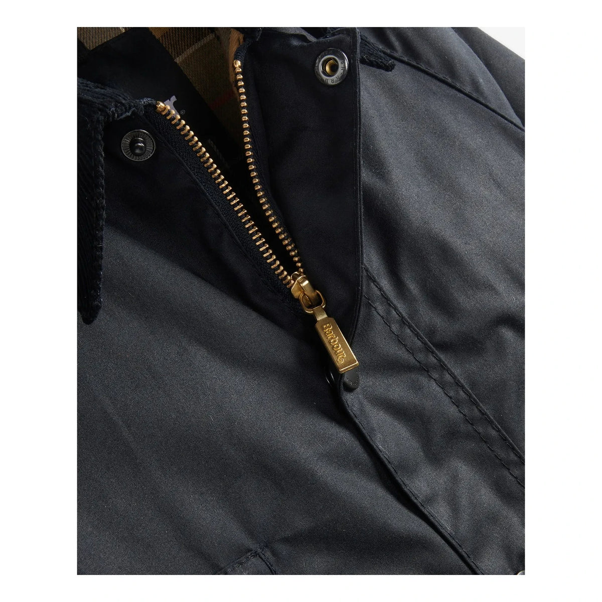 Barbour - Bedale Waxed Jacket Made From Recycled Fibres | Navy