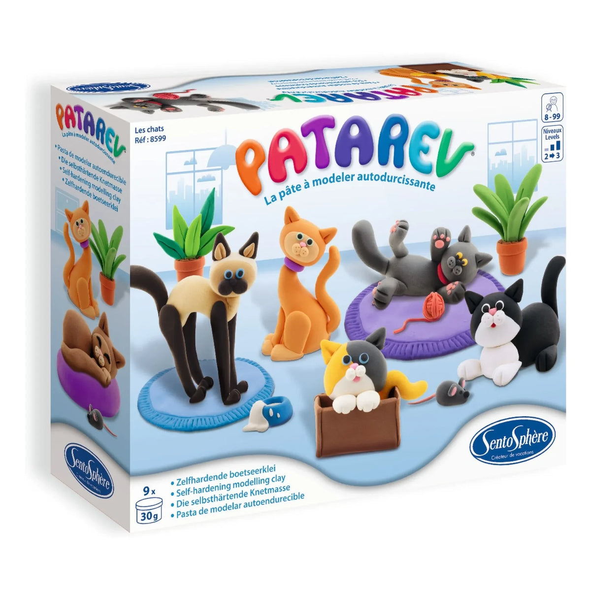 Sentosphère - Patarev Les Chats self-hardening modeling clay