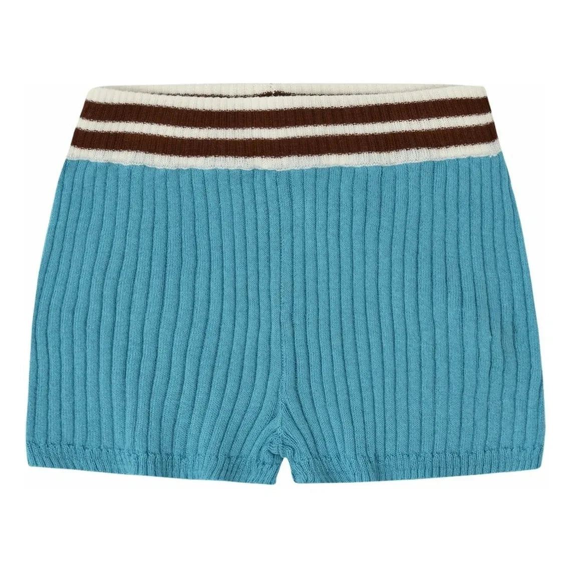 FUB - Ribbed Organic Cotton Shorts | Azure Blue