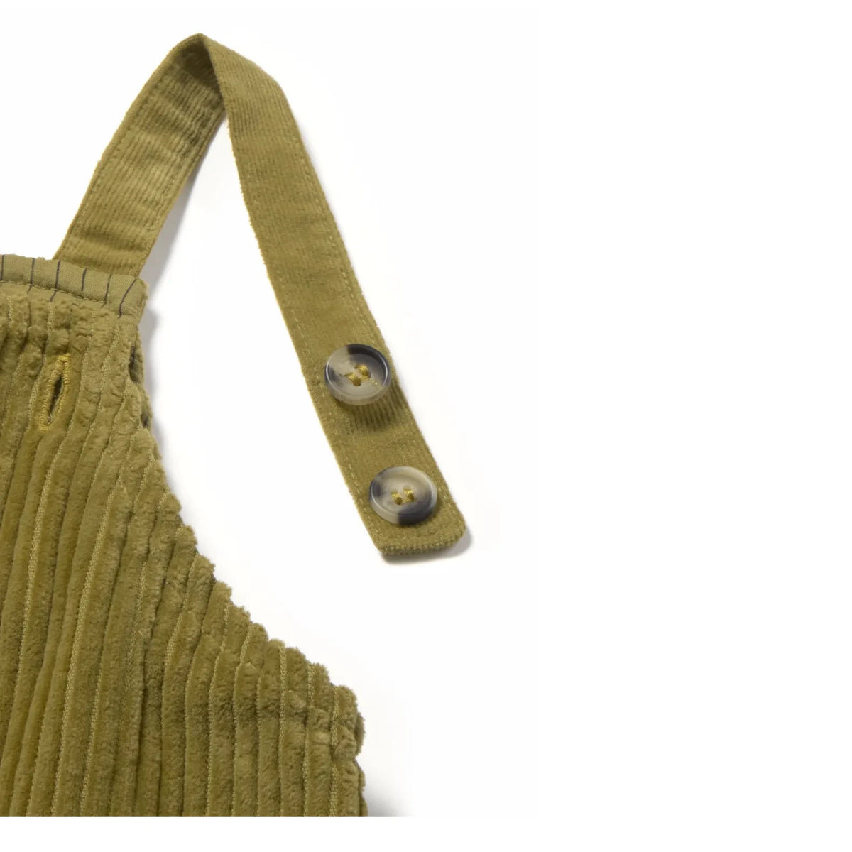 Cozmo - Dax organic cotton velvet overalls | Light green