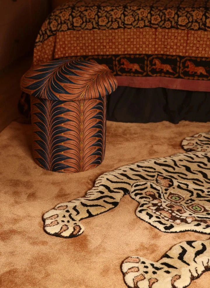 Doing Goods - Milo Palm Tree Stool | Blue