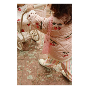 Konges Sløjd - Sequins Flora Cherry Quilted Jacket | Pink