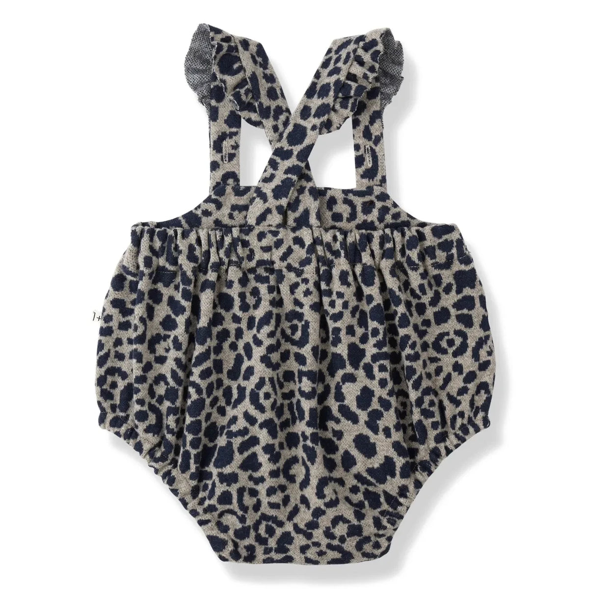 1+ in the family - Siena Leopard Fleece Jumpsuit | Dark Blue