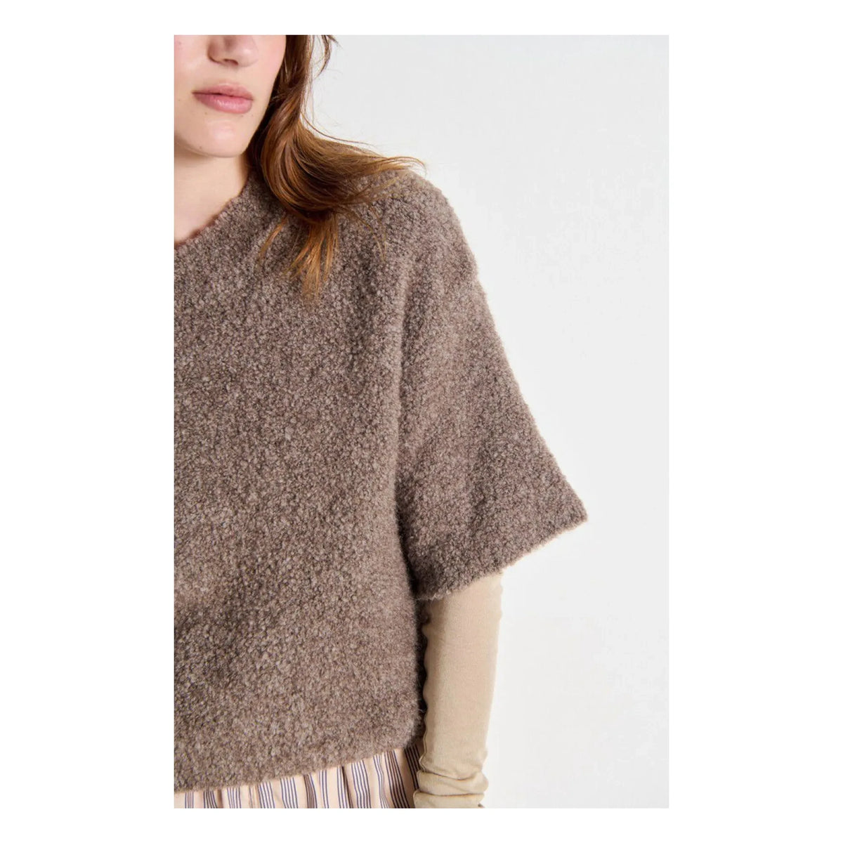 American Vintage - Zolly sweater | Dark brown