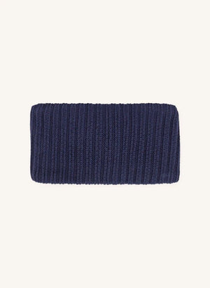 Petit Bateau - Organic Cotton Lined Baby Neck Warmer | Navy