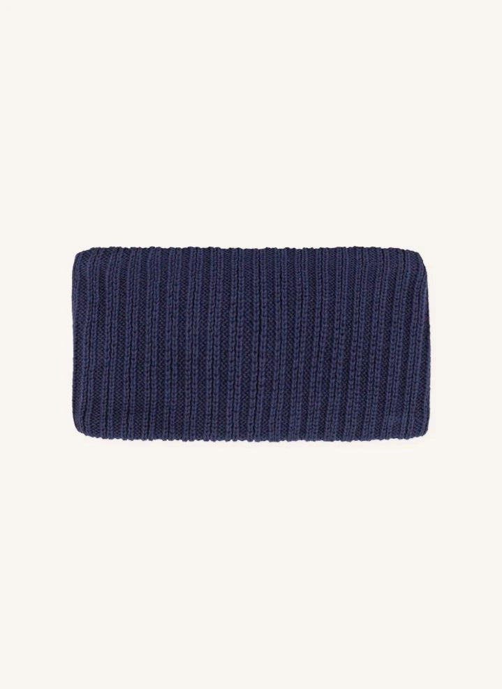 Petit Bateau - Organic Cotton Lined Baby Neck Warmer | Navy