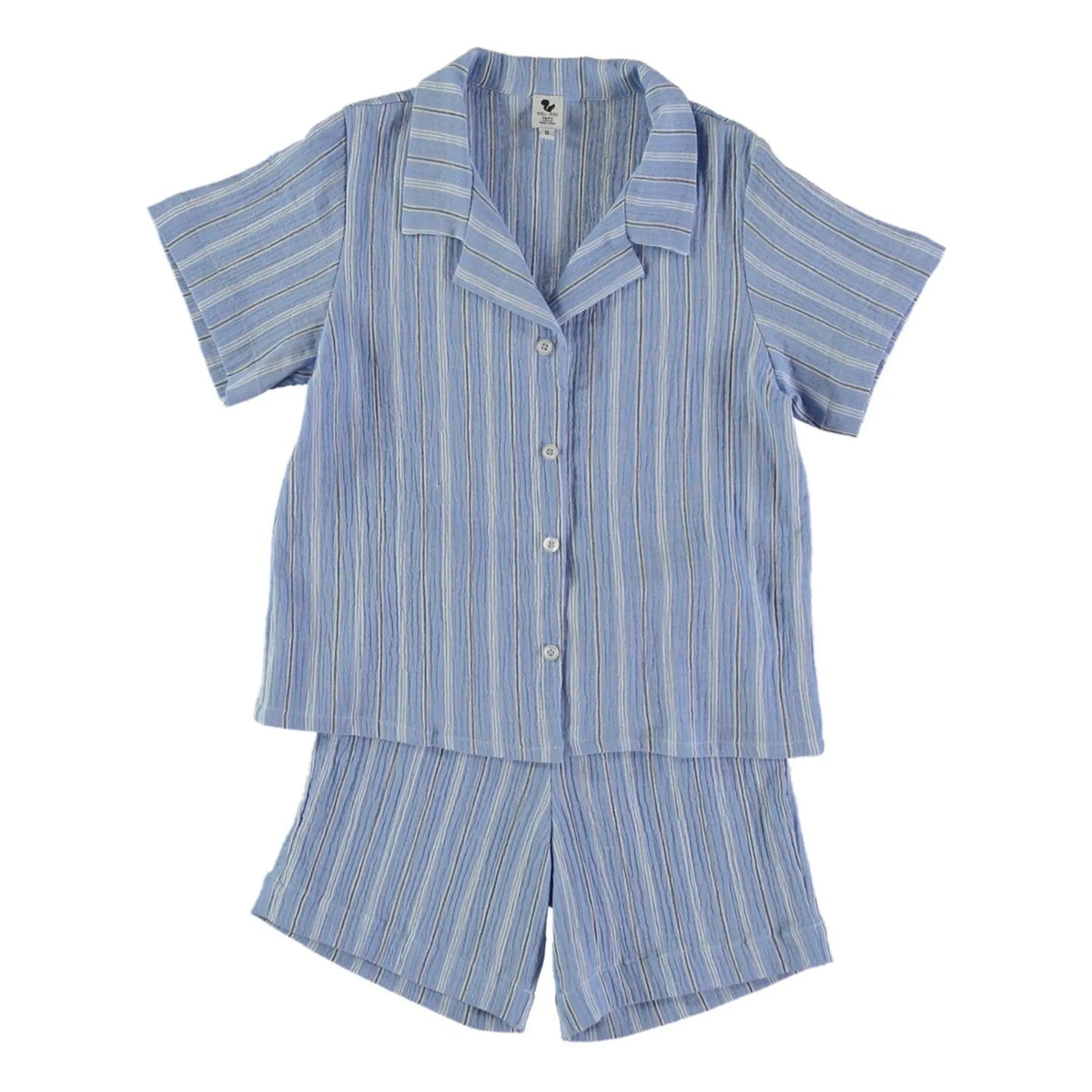 Risu Risu - Organic Cotton Striped Pajama | Blue
