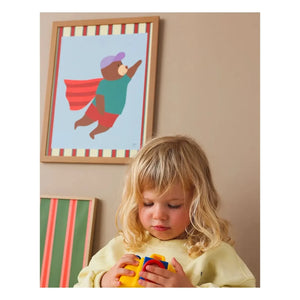 Ma petite vie - "Superhero" Poster | Light blue