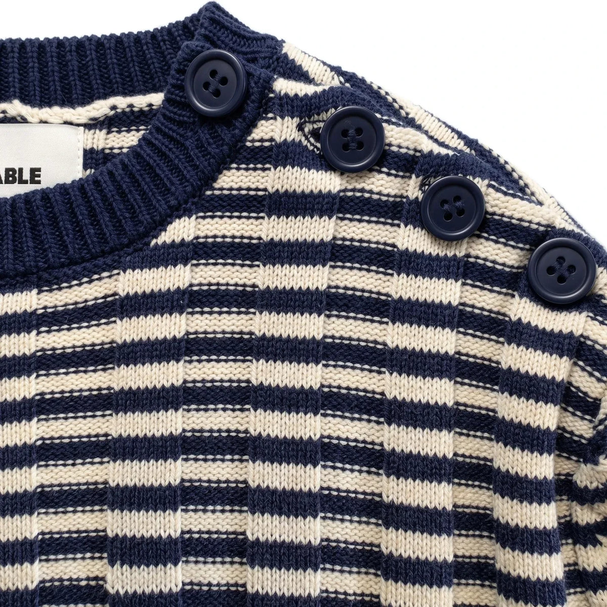 Smallable Kid - Matteo Striped Sweater | Blue Black
