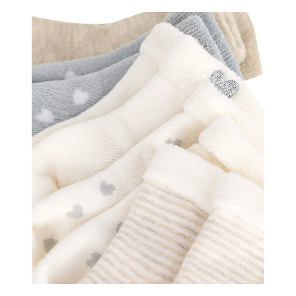 Petit Bateau - 5 Pairs of Striped Socks | Beige