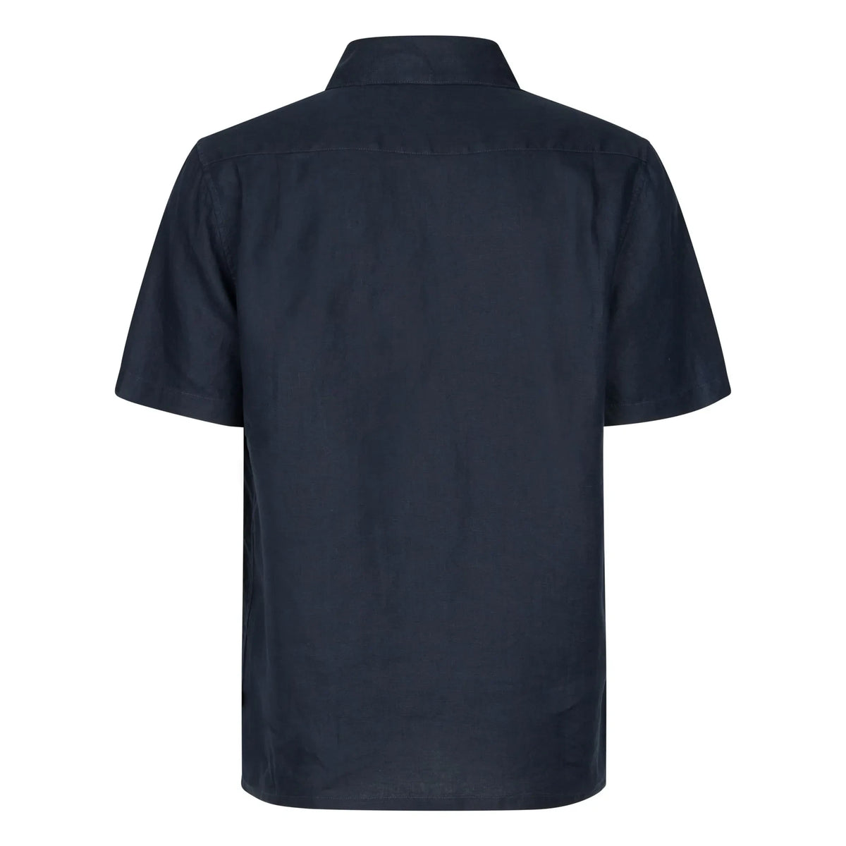 Samsoe Samsoe - Avan JX Cotton Short Sleeve Shirt | Dark Blue