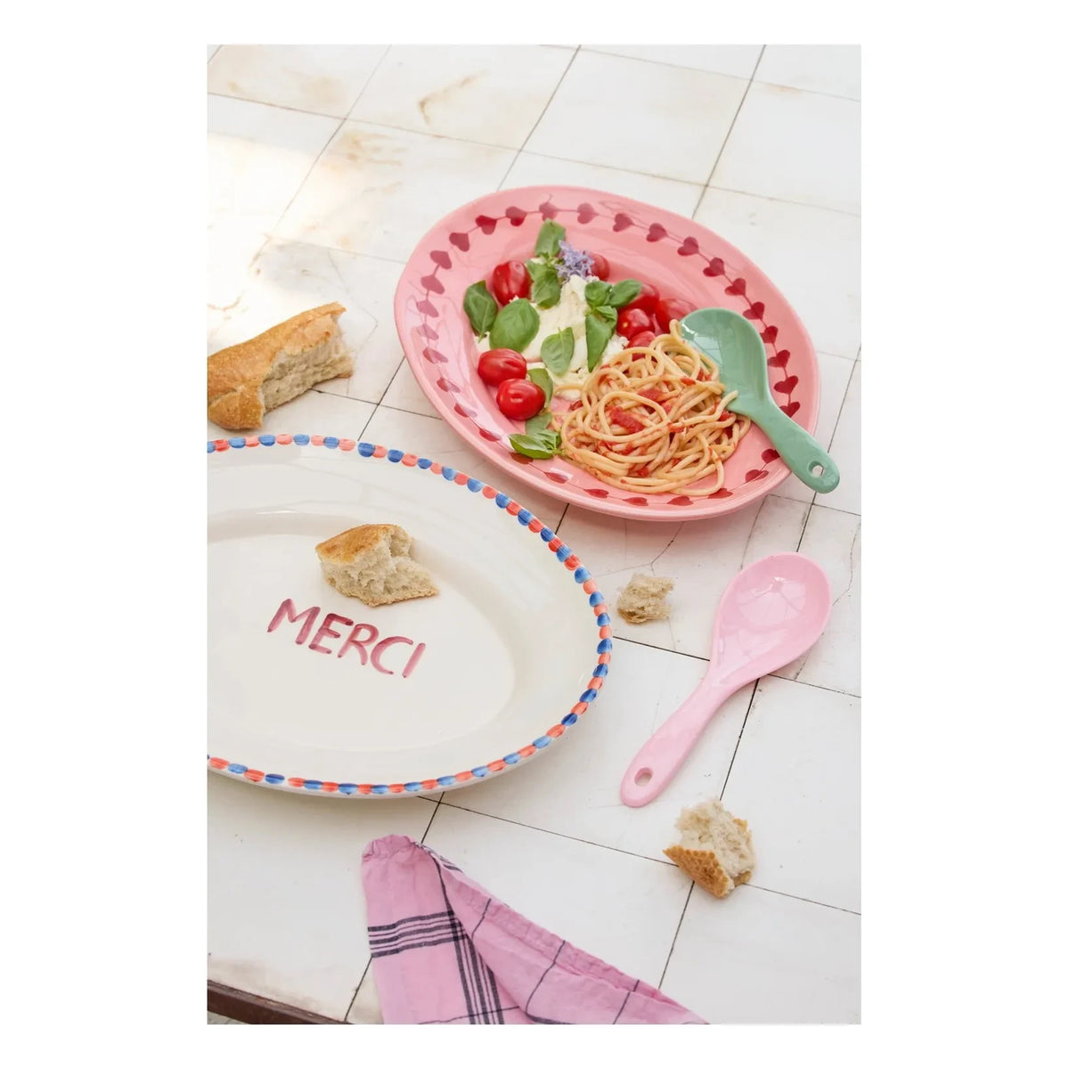 Rice - "Love" Ceramic Plate | Pink