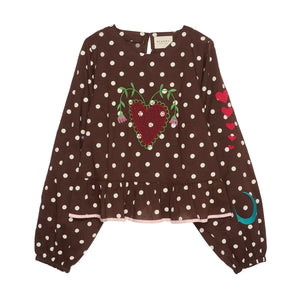 SISSEL EDELBO - Diana organic cotton blouse | Brown