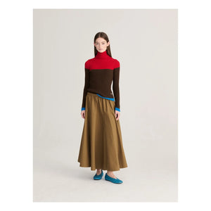 Bobo Choses - Color Block Organic Cotton Sweater | Brown