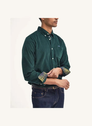 Barbour - Ramsey Velvet Shirt | Chrome Green