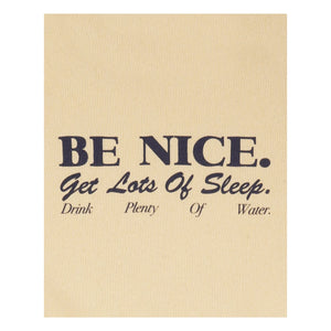 Sporty & Rich - Be Nice T-shirt | Recycled cotton | Pale yellow