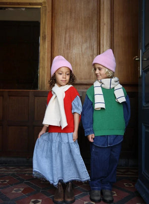 Hvid - Fonzie Merino Wool Beanie | Candy Pink
